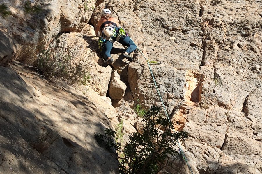 Climbing in Xátiva