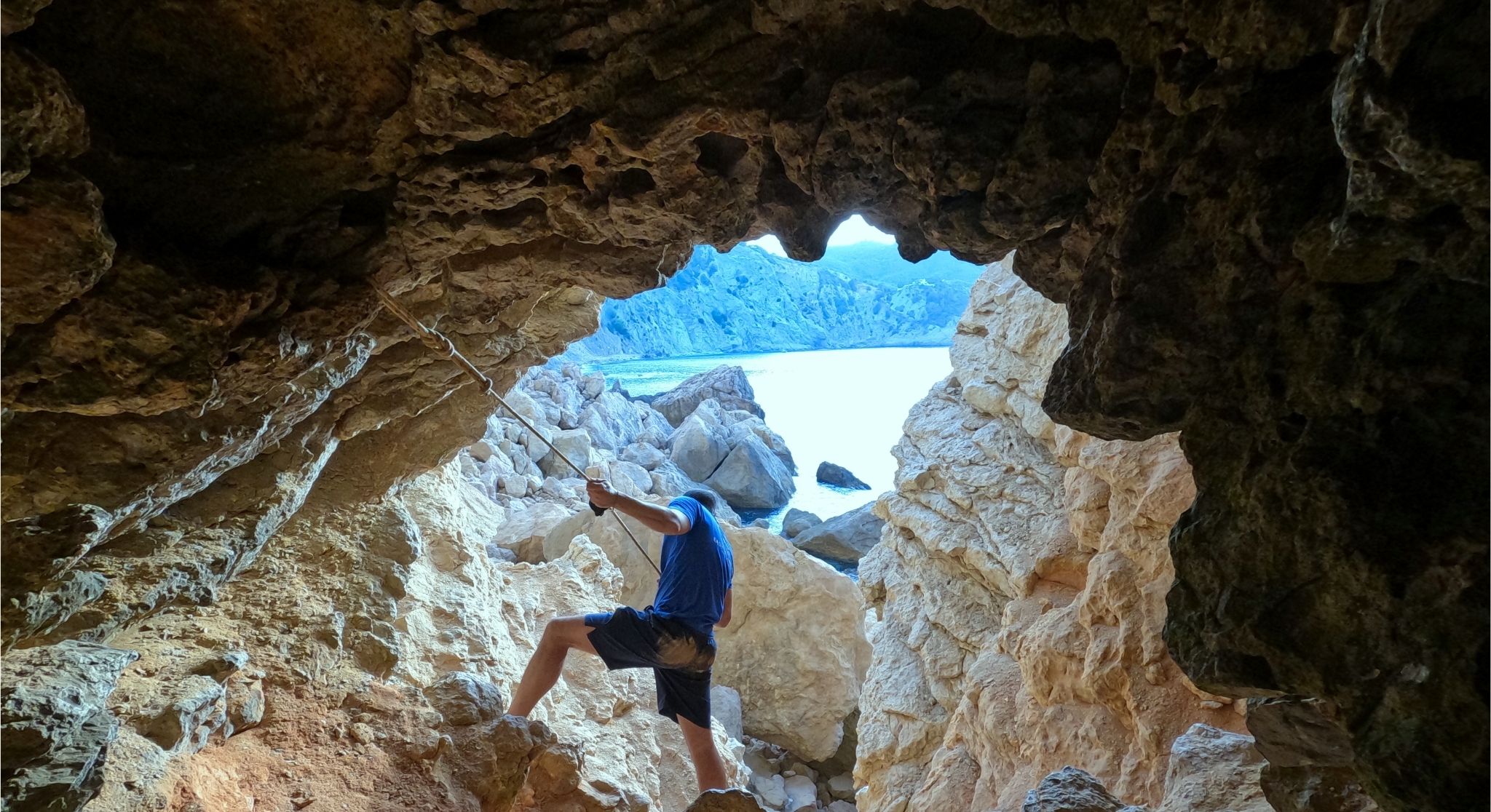 Senderismo en Cova des Sants (Cueva de las Medusas)