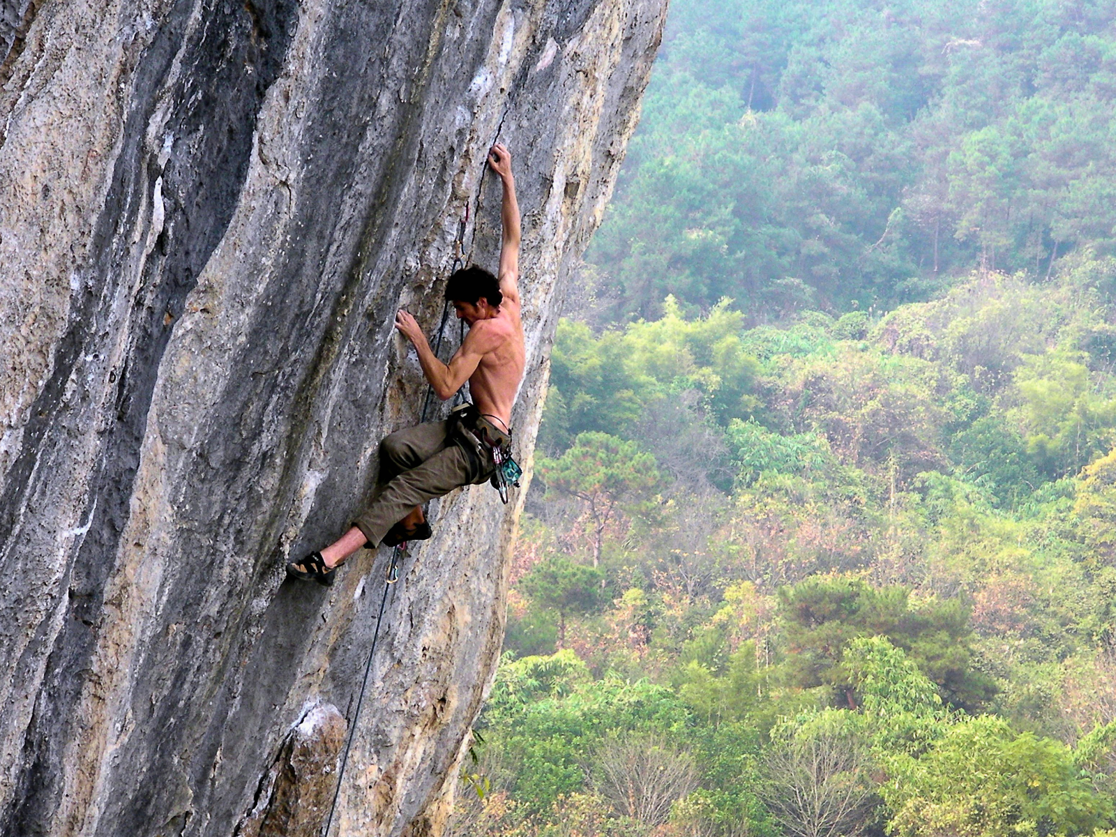 Rock climbing trip in China