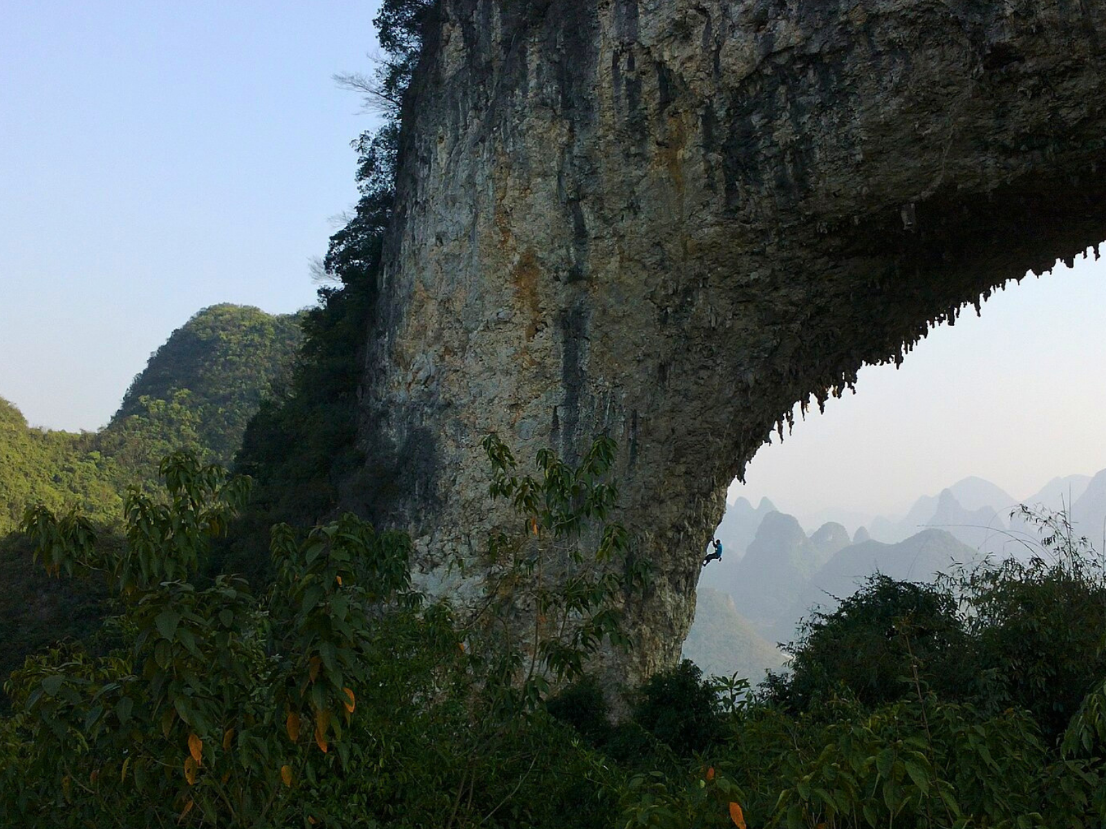 Rock climbing trip in China