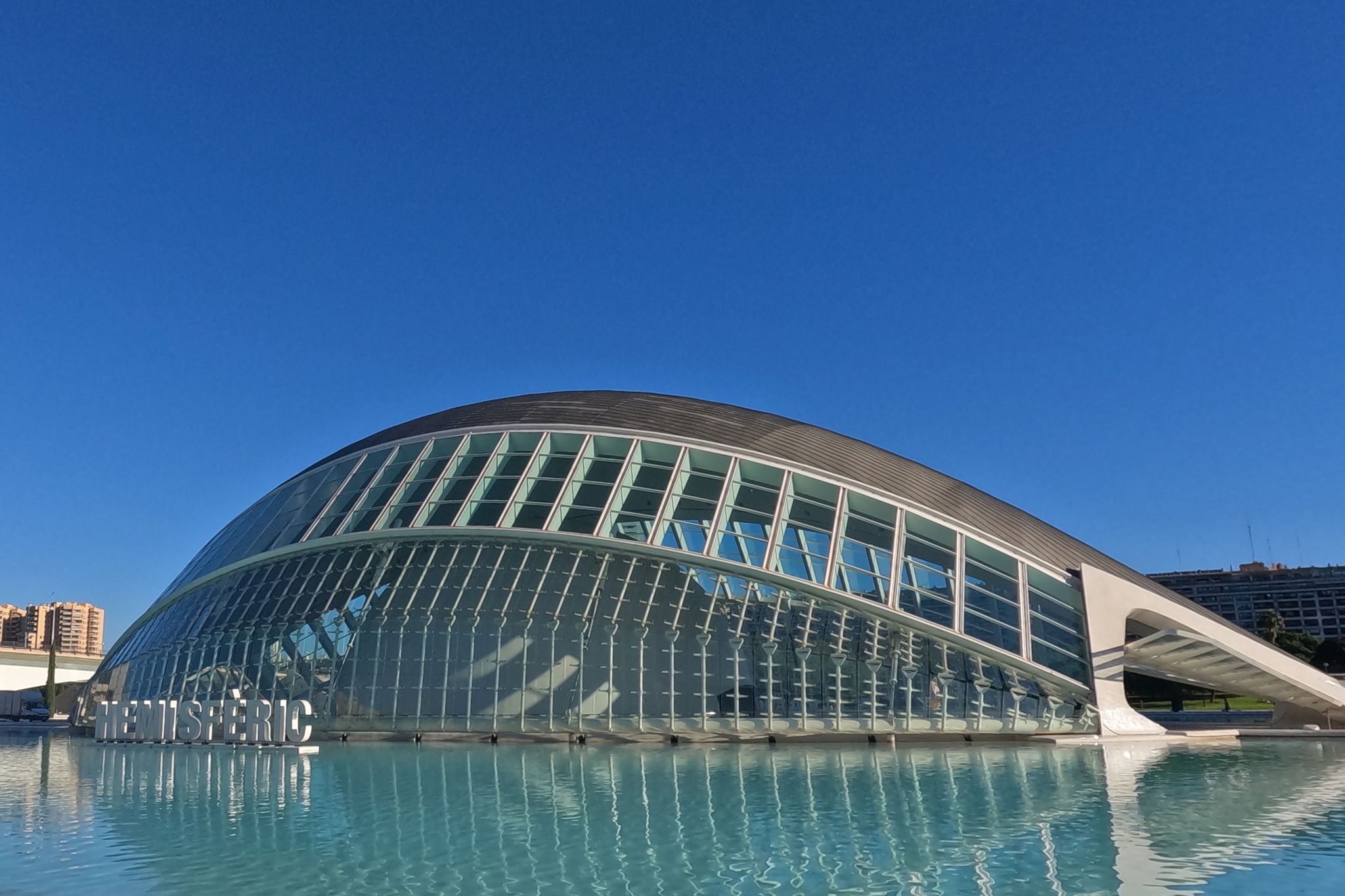 El Hemisfèric en la Ciudad de las Artes y las Ciencias de Valencia